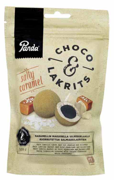 Bilde av Panda lakriskuler Choco&Salty Caramel 120gr.