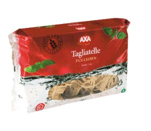 Bilde av AXA Tagliatelle fullkorn. Bilde av AXA Tagliatelle fullkorn.
