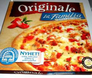 Bilde av Pizza Originale LaFamilia kylling. Bilde av Pizza Originale LaFamilia kylling.