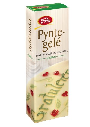 Bilde av Freia grønn pyntegele. Bilde av Freia grønn pyntegele.