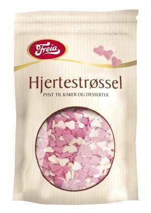 Bilde av Freia sjokoladedekor hjerter. Bilde av Freia sjokoladedekor hjerter.