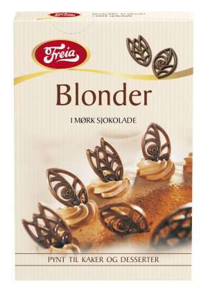 Bilde av Freia sjokoladedekor blonder. Bilde av Freia sjokoladedekor blonder.