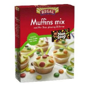 Bilde av Regal Muffins mix med Non Stop. Bilde av Regal Muffins mix med Non Stop.