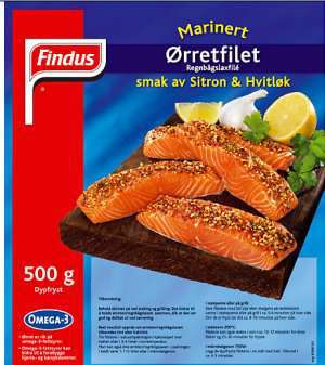 Bilde av Findus Ørrefillet Sitron & Hvitløk.