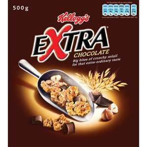 Bilde av Kelloggs Extra chocolate. Bilde av Kelloggs Extra chocolate.