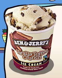 Bilde av Ben and Jerry Vanilla Toffee Crunch. Bilde av Ben and Jerry Vanilla Toffee Crunch.