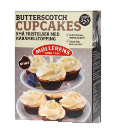 Bilde av Møllerens Butterscotch Cupcakes.