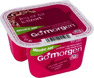 Bilde av Tine Go Morgen Mindre Søt Jordbær/Kiwiyoghurt med fiberkrønsj. Bilde av Tine Go Morgen Mindre Søt Jordbær/Kiwiyoghurt med fiberkrønsj.