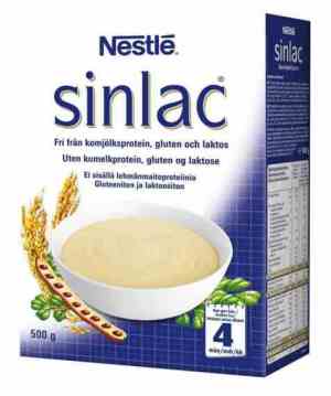 Prøv også Nestle Sinlac spesialgrøt, pulver.