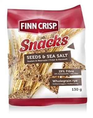 Bilde av Finn Crisp Knekkebrød Rye Snacks Frø. Bilde av Finn Crisp Knekkebrød Rye Snacks Frø.