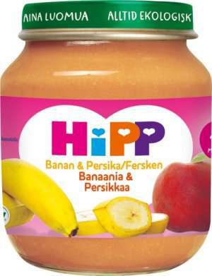 Prøv også Hipp Banan & fersken.