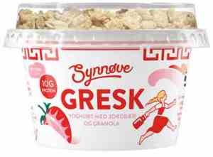 Prøv også Synnøve gresk yoghurt jordbær og granola.