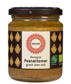 Prøv også Helios Peanøttsmør, grovt uten salt.