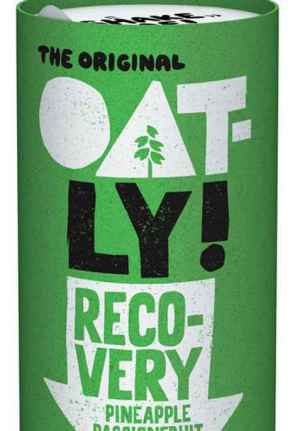 Prøv også Oatly recovery ananas, pasjonsfrukt og spirulina.