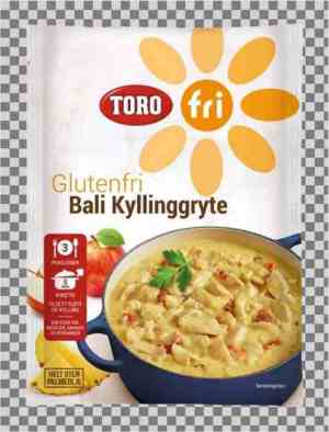 Prøv også Toro glutenfri Bali Kyllinggryte.