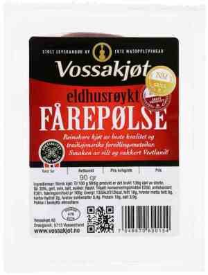 Prøv også Vossakjøt eldhusrøykt fårepølse.