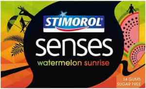 Prøv også Stimorol senses watermelon sunrise.