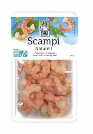 Prøv også Fiskemannen scampi kokt uten skall 270 gr.