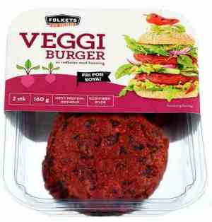 Prøv også Folkets vegetar burger med rødbeter.