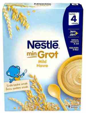 Prøv også Nestlé min grøt havre mild fra 4 mnd, pulver.