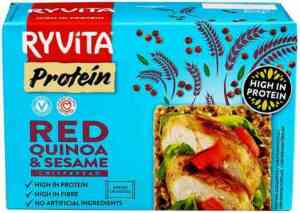 Prøv også Ryvita protein quinoa og sesam.