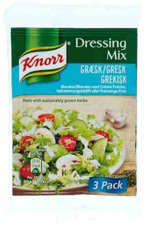 Prøv også Knorr gresk dressingmix.