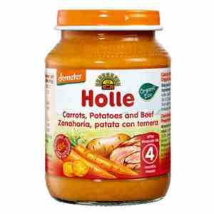 Prøv også Holle gulrot, potet & storfekjøtt fra 4 måneder.