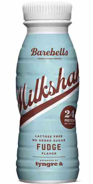Prøv også Barebells milkshake fudge.