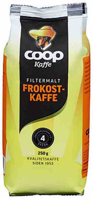 Prøv også Coop kaffe frokost filter 250gr.