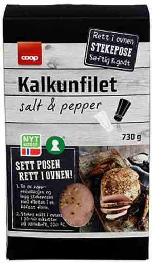 Prøv også Coop kalkunfilet krydret 730gr.