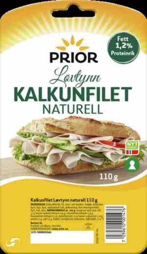 Prøv også Prior løvtynn kalkunfilet naturell.
