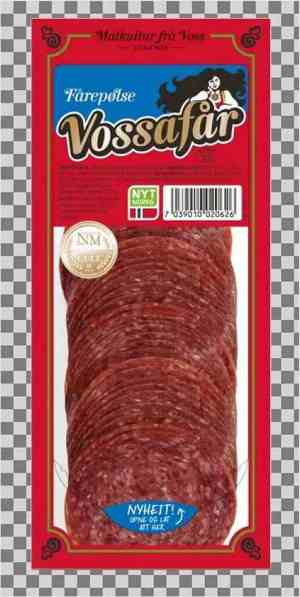 Prøv også Vossafår røykt fårepølse 140gr.
