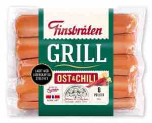 Prøv også Finsbråten Grillpølser med Chili & Ost.