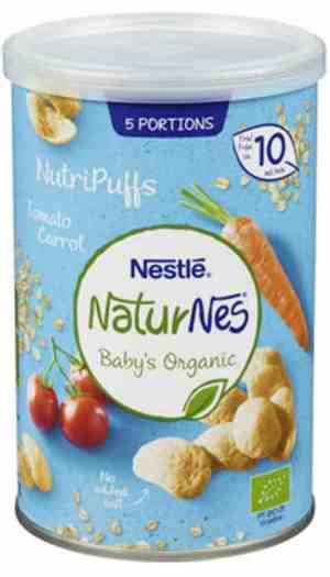 Prøv også Nestle naturnes økologisk nutripuff Tomato 10 mnd.