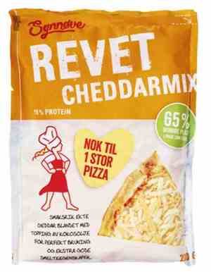Prøv også Synnøve Revet Cheddarmix 200g.