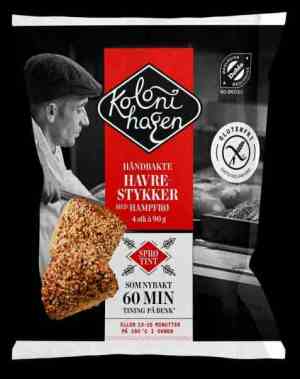 Prøv også Kolonihagen Glutenfrie havrestykker med hampfrø.