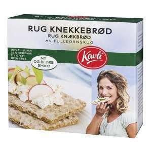 Bilde av Kavli rug knekkebrød. Bilde av Kavli rug knekkebrød.