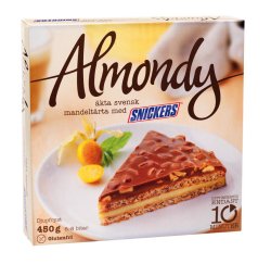 Bilde av Almondy Mandelkake med SNICKERS®. Bilde av Almondy Mandelkake med SNICKERS®.