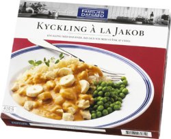 Bilde av Kylling á la Jacob, Dafgård. Bilde av Kylling á la Jacob, Dafgård.