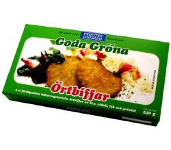 Bilde av Urtebiffer, vegetar, Dafgård. Bilde av Urtebiffer, vegetar, Dafgård.