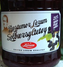Bilde av Lerum Bestemor Lerums solbærsyltetøy. Bilde av Lerum Bestemor Lerums solbærsyltetøy.