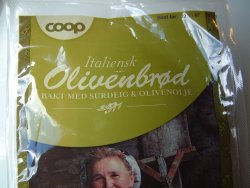 Bilde av Coop Italiensk Olivenbrød. Bilde av Coop Italiensk Olivenbrød.