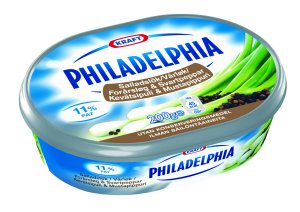 Bilde av Philadelphia Light vårløk og sort pepper. Bilde av Philadelphia Light vårløk og sort pepper.