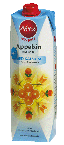 Bilde av Nora Appelsinjuice med kalsium. Bilde av Nora Appelsinjuice med kalsium.