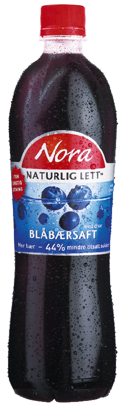 Bilde av Nora Naturlig lett blåbærsaft. Bilde av Nora Naturlig lett blåbærsaft.