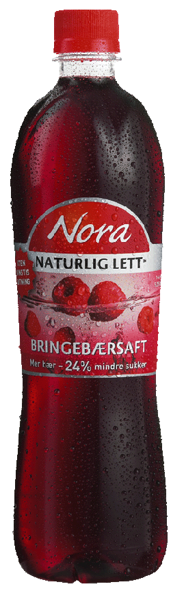 Bilde av Nora Naturlig lett bringebærsaft. Bilde av Nora Naturlig lett bringebærsaft.