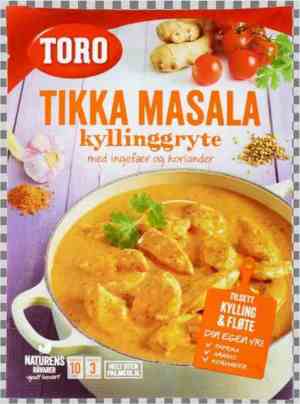 Prøv også Toro indisk gryte tikka masala.