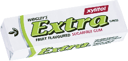 Bilde av Wrigleys Extra Frukt Grønn. Bilde av Wrigleys Extra Frukt Grønn.