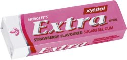 Bilde av Wrigleys Extra Strawberry. Bilde av Wrigleys Extra Strawberry.