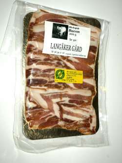 Bilde av Langåker gård økologisk bacon. Bilde av Langåker gård økologisk bacon.